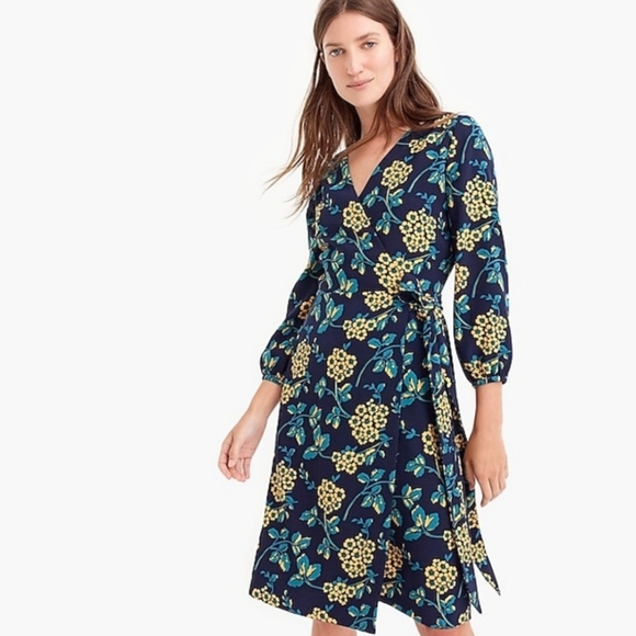 wrap dress in 365 crepe